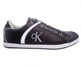 Sapatênis Masculino Calvin Klein Couro Preto MOD:10601  Têni